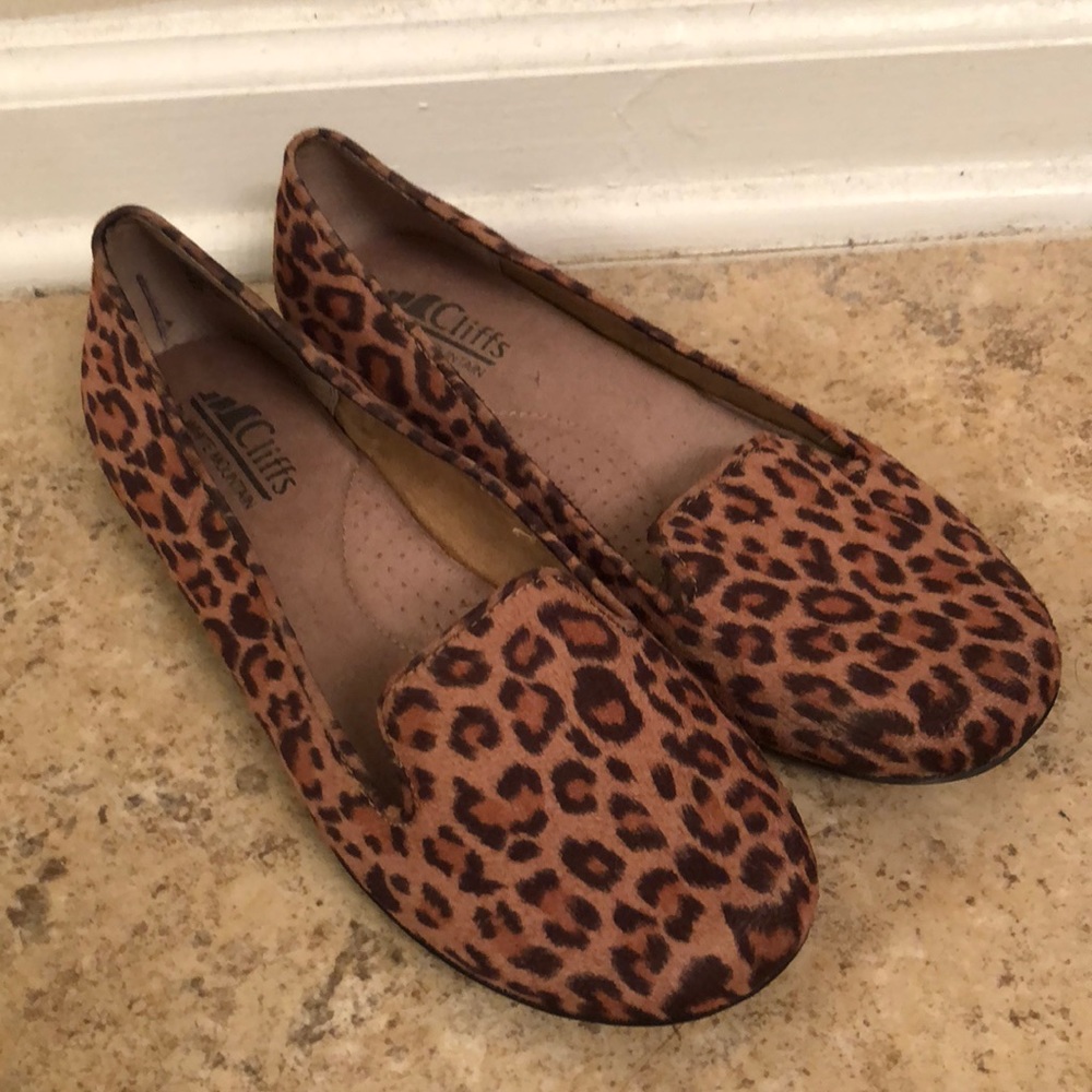 Leopard print loafers